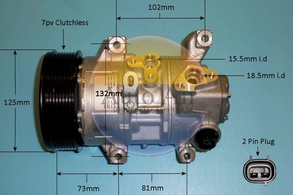 Auto Air Gloucester 14-0291 - Компрессор кондиционера autospares.lv