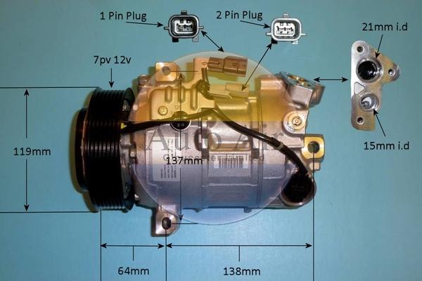 Auto Air Gloucester 14-0252 - Компрессор кондиционера autospares.lv