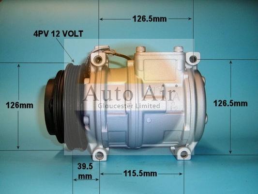 Auto Air Gloucester 14-0265R - Компрессор кондиционера autospares.lv