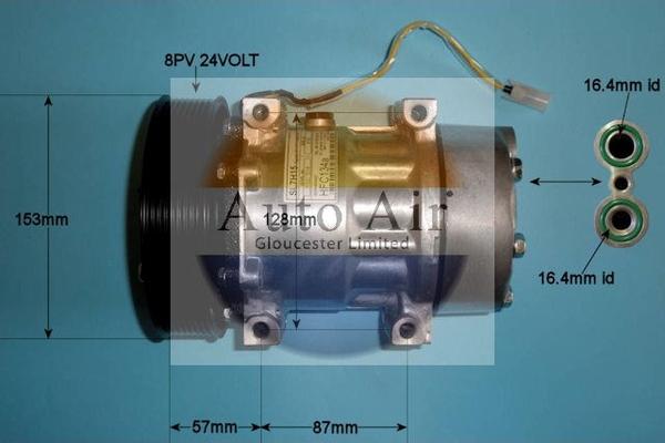 Auto Air Gloucester 14-0209P - Компрессор кондиционера autospares.lv