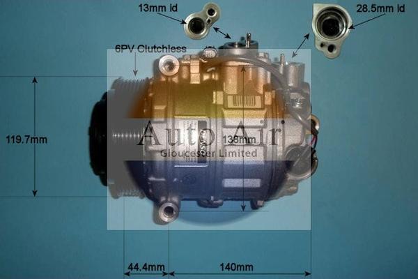 Auto Air Gloucester 14-0204 - Компрессор кондиционера autospares.lv