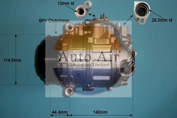 Auto Air Gloucester 14-0206 - Компрессор кондиционера autospares.lv