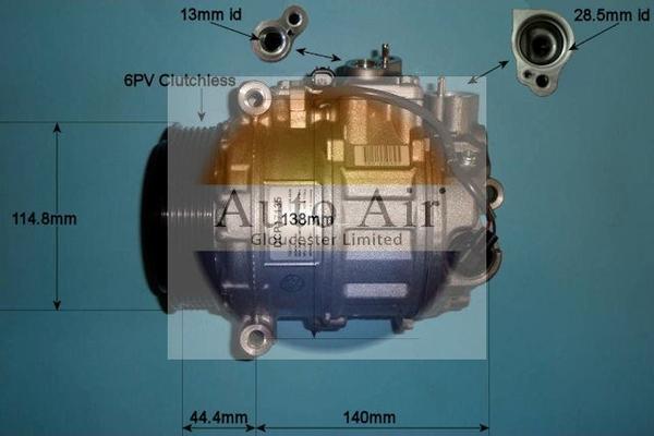 Auto Air Gloucester 14-0202 - Компрессор кондиционера autospares.lv