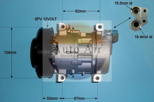 Auto Air Gloucester 14-0218P - Компрессор кондиционера autospares.lv