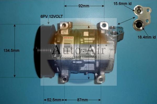 Auto Air Gloucester 14-0218 - Компрессор кондиционера autospares.lv