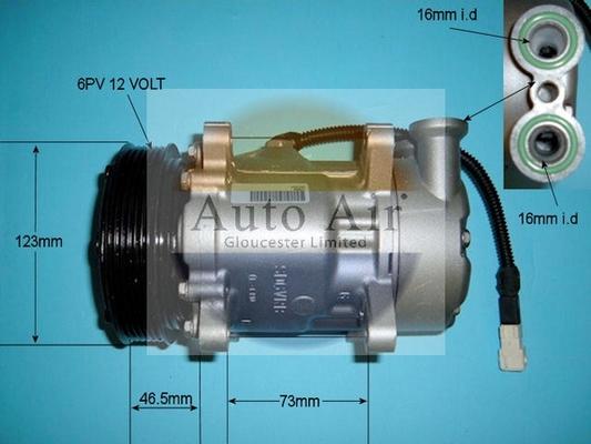 Auto Air Gloucester 14-0281R - Компрессор кондиционера autospares.lv