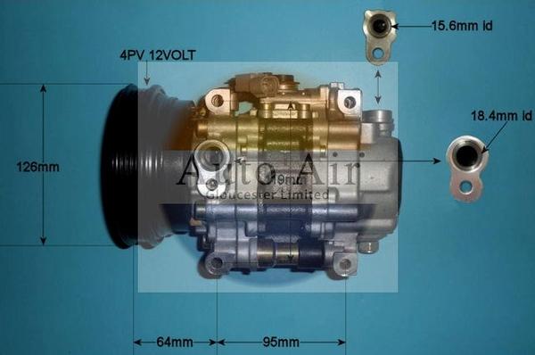 Auto Air Gloucester 14-0225 - Компрессор кондиционера autospares.lv