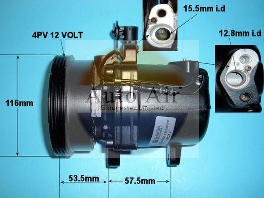 Auto Air Gloucester 14-0228R - Компрессор кондиционера autospares.lv