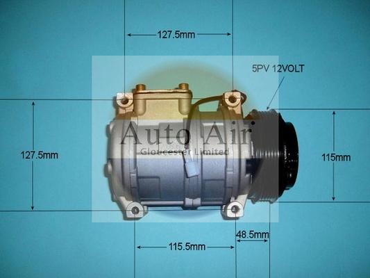 Auto Air Gloucester 14-0750P - Компрессор кондиционера autospares.lv