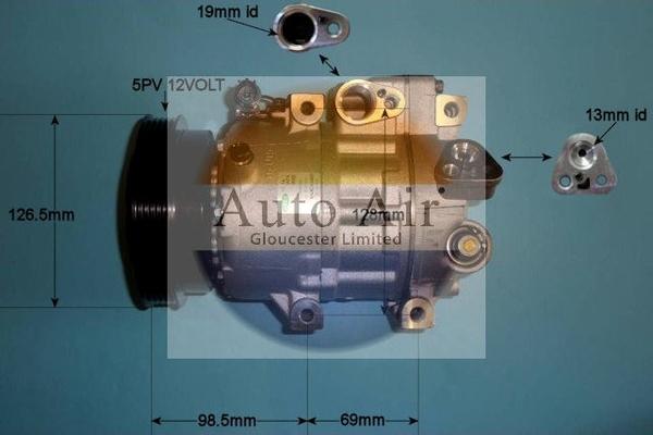 Auto Air Gloucester 14-1459 - Компрессор кондиционера autospares.lv