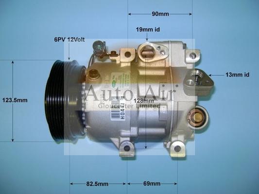 Auto Air Gloucester 14-1460 - Компрессор кондиционера autospares.lv