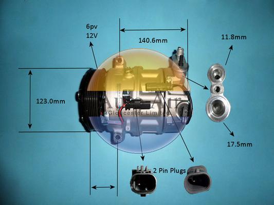 Auto Air Gloucester 14-1664P - Компрессор кондиционера autospares.lv