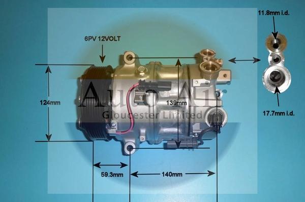 Auto Air Gloucester 14-1662 - Компрессор кондиционера autospares.lv