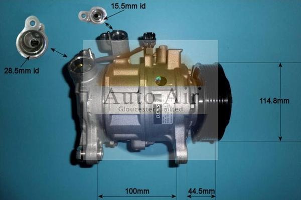 Auto Air Gloucester 14-1052 - Компрессор кондиционера autospares.lv