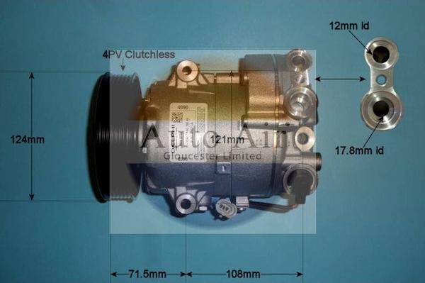 Auto Air Gloucester 14-1015 - Компрессор кондиционера autospares.lv