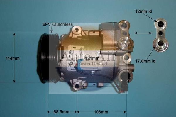 Auto Air Gloucester 14-1016 - Компрессор кондиционера autospares.lv