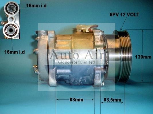 Auto Air Gloucester 14-1011 - Компрессор кондиционера autospares.lv