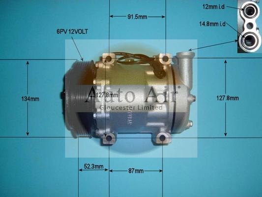 Auto Air Gloucester 14-1157P - Компрессор кондиционера autospares.lv