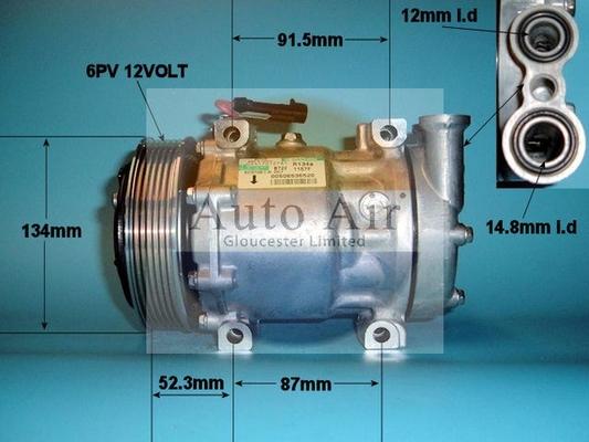 Auto Air Gloucester 14-1157 - Компрессор кондиционера autospares.lv