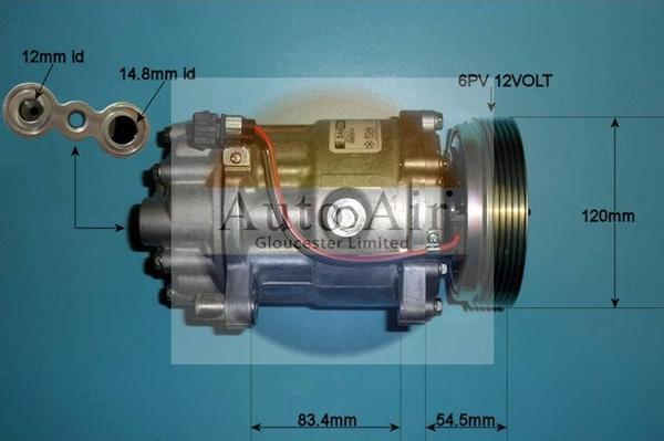 Auto Air Gloucester 14-1100 - Компрессор кондиционера autospares.lv