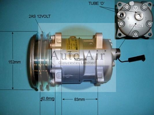 Auto Air Gloucester 14-1103 - Компрессор кондиционера autospares.lv