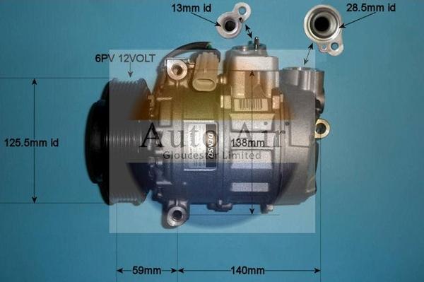 Auto Air Gloucester 14-1119 - Компрессор кондиционера autospares.lv