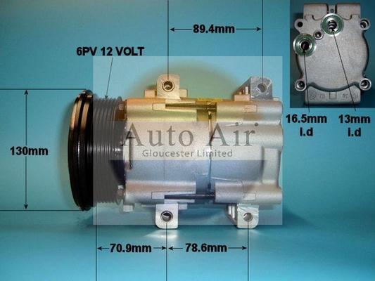 Auto Air Gloucester 14-1136 - Компрессор кондиционера autospares.lv