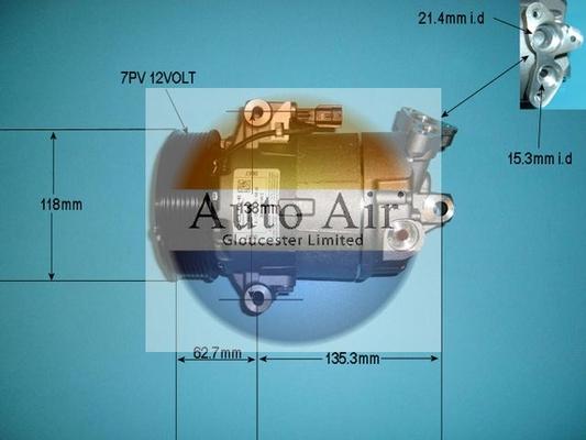 Auto Air Gloucester 14-1120 - Компрессор кондиционера autospares.lv