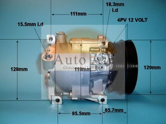 Auto Air Gloucester 14-1175 - Компрессор кондиционера autospares.lv