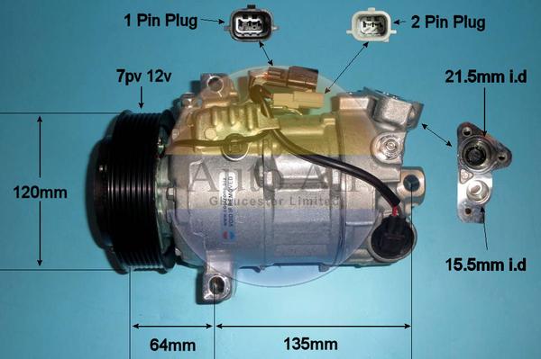 Auto Air Gloucester 14-1814P - Компрессор кондиционера autospares.lv