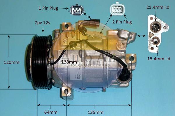 Auto Air Gloucester 14-1814 - Компрессор кондиционера autospares.lv