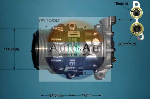 Auto Air Gloucester 14-1834 - Компрессор кондиционера autospares.lv