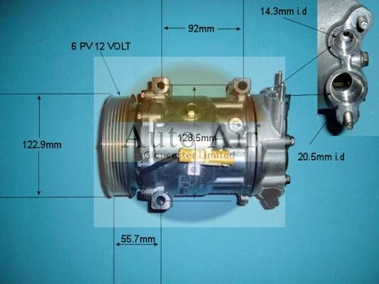 Auto Air Gloucester 14-1309 - Компрессор кондиционера autospares.lv