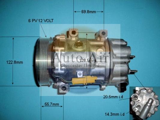 Auto Air Gloucester 14-1308 - Компрессор кондиционера autospares.lv