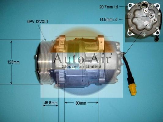 Auto Air Gloucester 14-1259 - Компрессор кондиционера autospares.lv