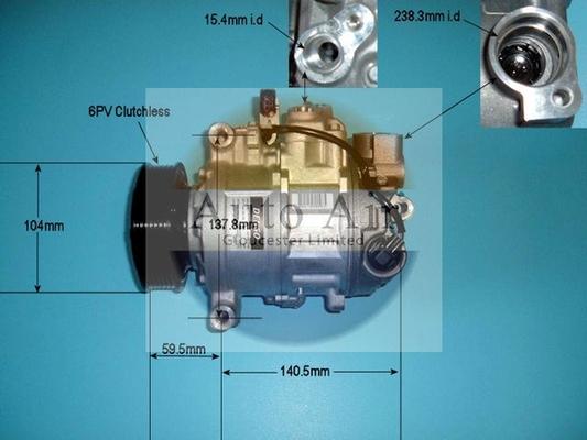 Auto Air Gloucester 14-1256 - Компрессор кондиционера autospares.lv