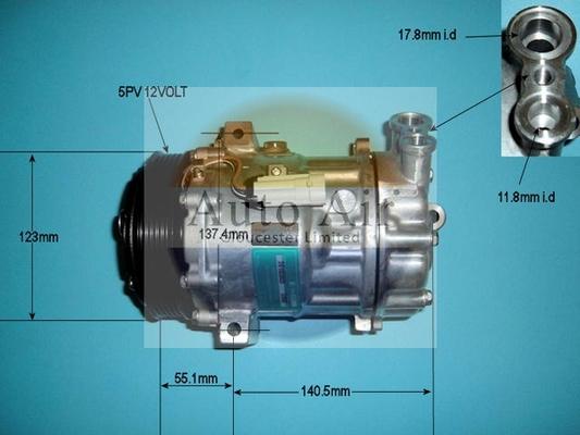 Auto Air Gloucester 14-1269 - Компрессор кондиционера autospares.lv