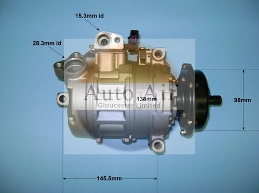 Auto Air Gloucester 14-1263P - Компрессор кондиционера autospares.lv