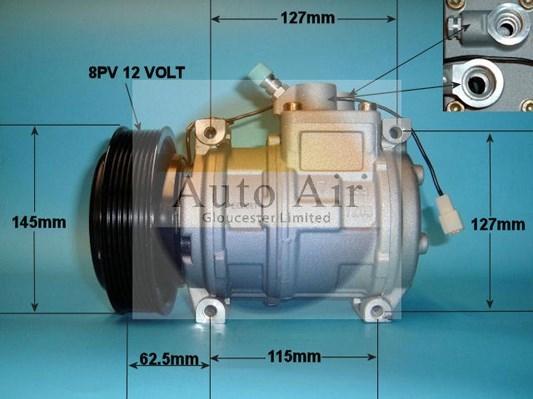 Auto Air Gloucester 14-1262 - Компрессор кондиционера autospares.lv