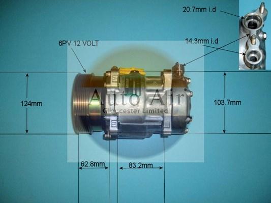 Auto Air Gloucester 14-1239 - Компрессор кондиционера autospares.lv