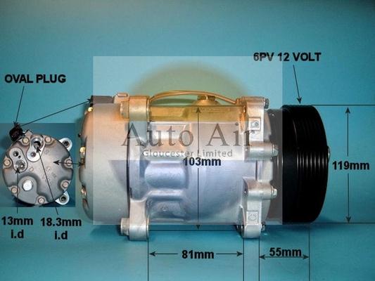 Auto Air Gloucester 14-1226 - Компрессор кондиционера autospares.lv