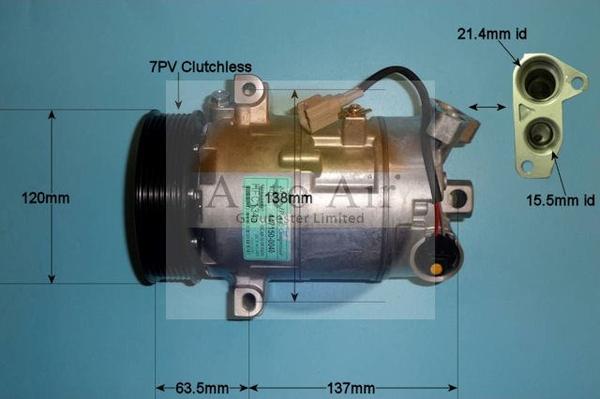 Auto Air Gloucester 14-1271P - Компрессор кондиционера autospares.lv