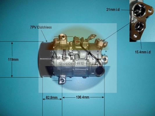 Auto Air Gloucester 14-1271 - Компрессор кондиционера autospares.lv