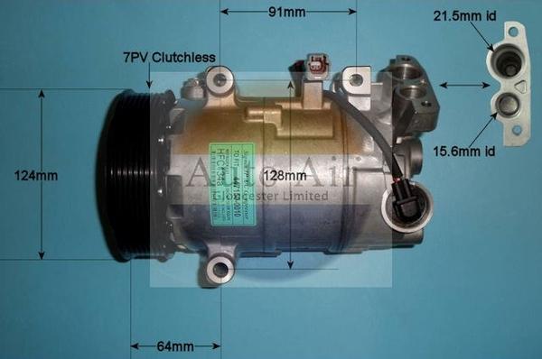 Auto Air Gloucester 14-1273P - Компрессор кондиционера autospares.lv