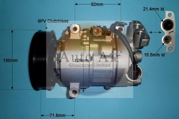 Auto Air Gloucester 14-1272P - Компрессор кондиционера autospares.lv