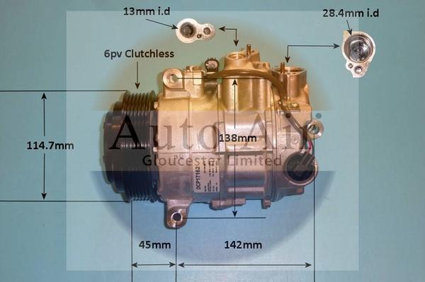 Auto Air Gloucester 14-1762 - Компрессор кондиционера autospares.lv