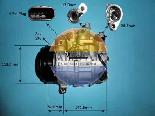 Auto Air Gloucester 14-1772 - Компрессор кондиционера autospares.lv