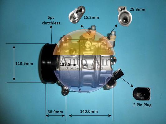 Auto Air Gloucester 14-8421 - Компрессор кондиционера autospares.lv