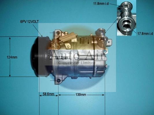 Auto Air Gloucester 14-8628 - Компрессор кондиционера autospares.lv