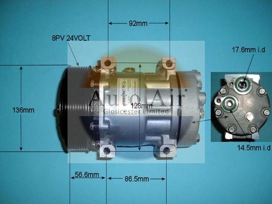 Auto Air Gloucester 14-8044P - Компрессор кондиционера autospares.lv